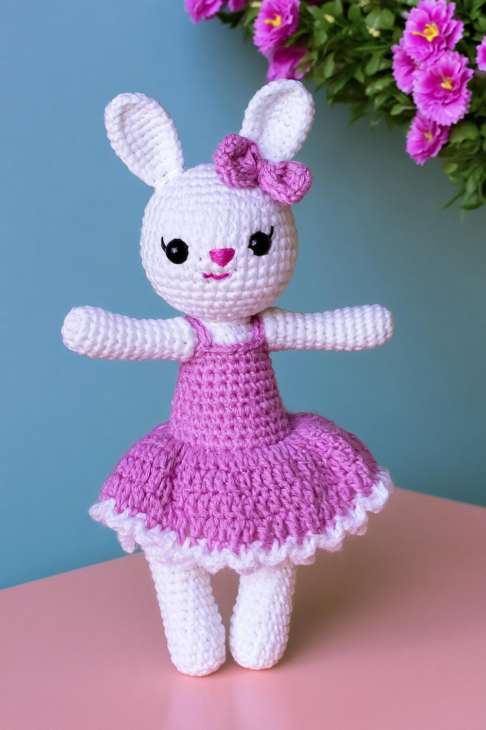 Elegante Häschen-Ballerina in Pink