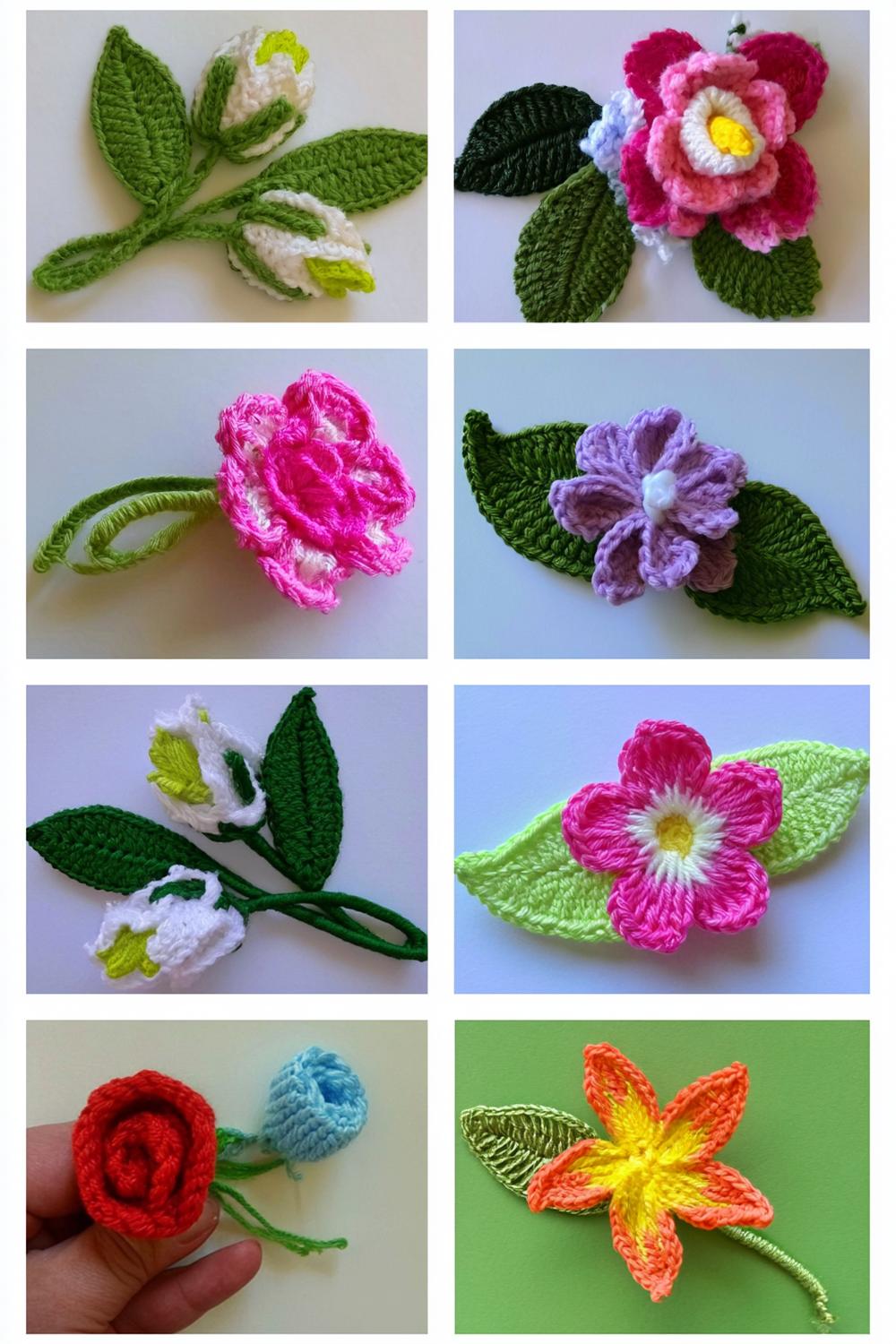 Vielfalt der Häkelblüten