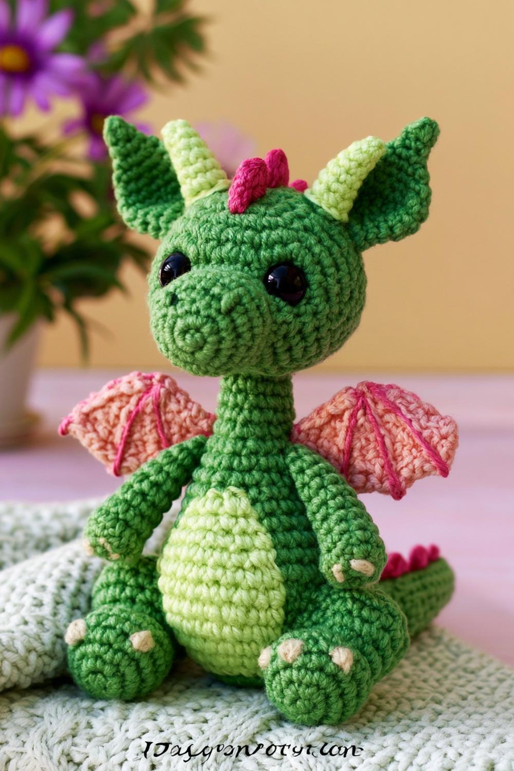 Frühlingsdrache in Pastellfarben