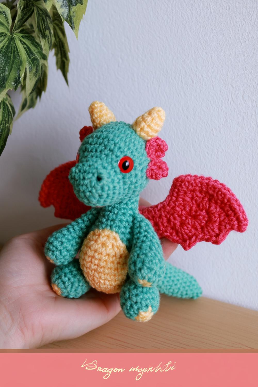 Türkiser Mini-Drache