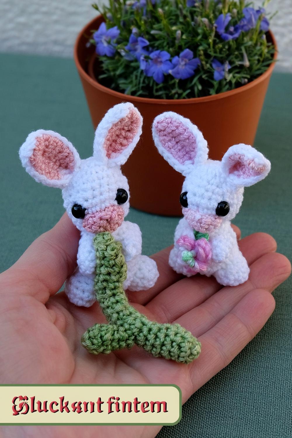 Mini-Häschen in der Handfläche