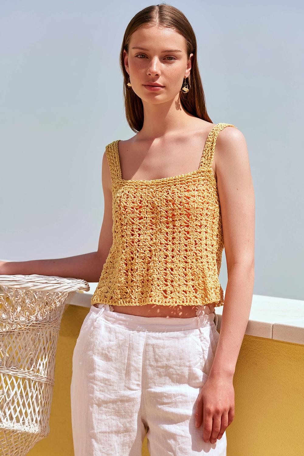 15 Gehäkelte Sommertops - Anleitungen für luftige Tops