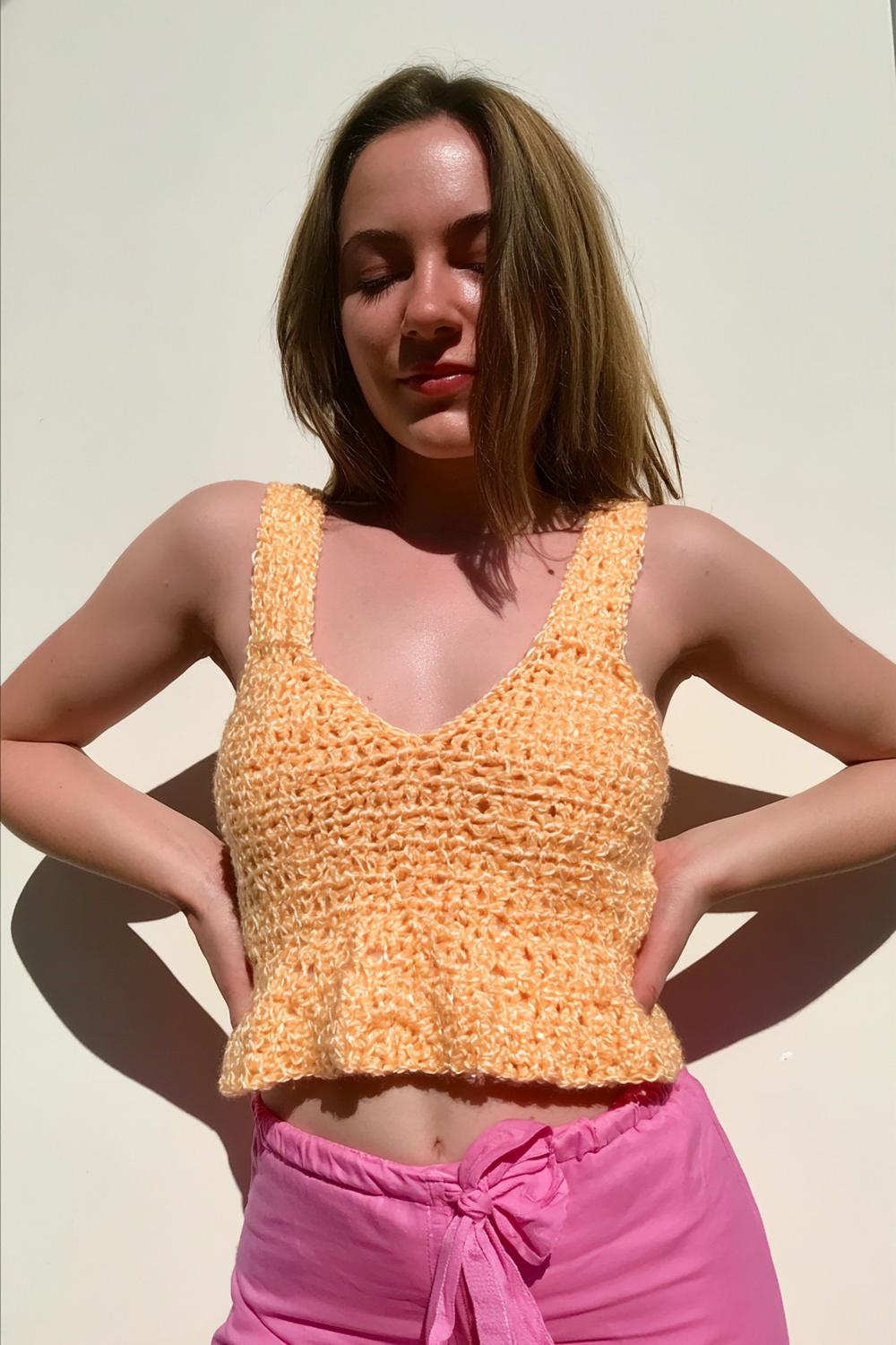 Sonniges Träger-Top in Orange