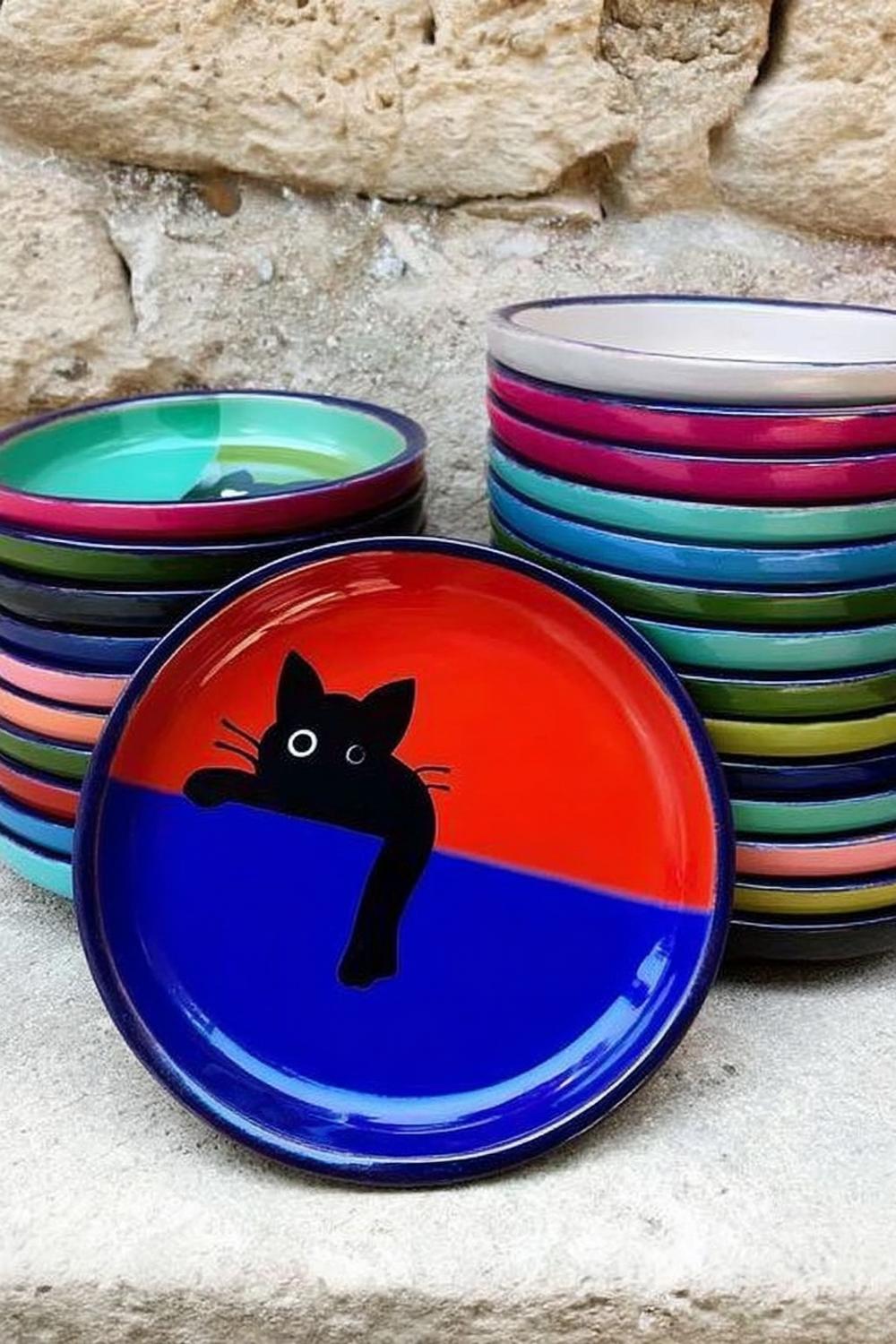 Bunte Katzenserie