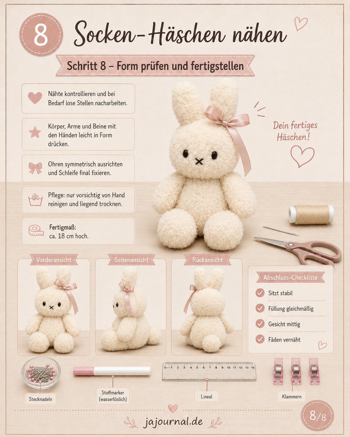 Miffy Hase Aus Socken Nähen - Kuscheltier Für Einen Ruhigen