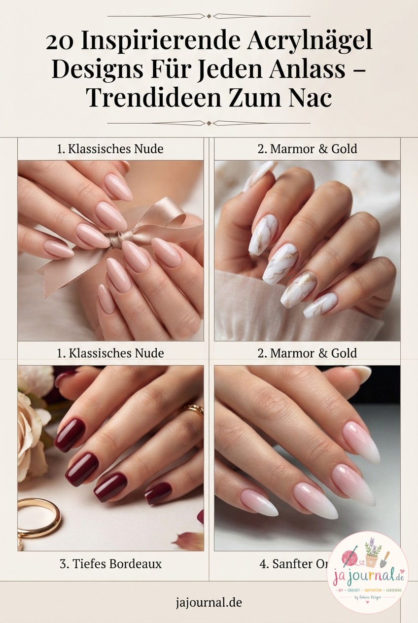 20 Inspirierende Acrylnägel Designs Für Jeden Anlass – Trendideen Zum Nachstylen