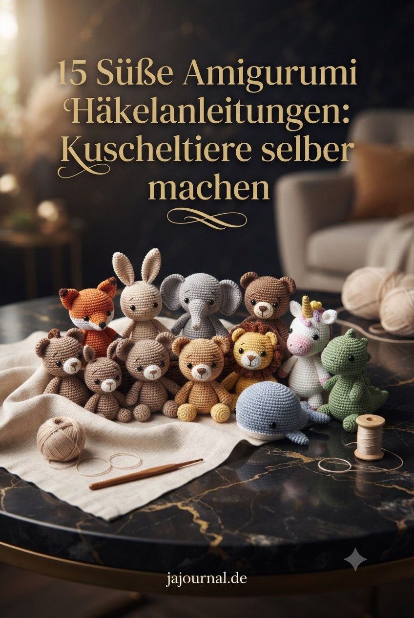 15 Süße Amigurumi Häkelanleitungen: Kuscheltiere selber machen