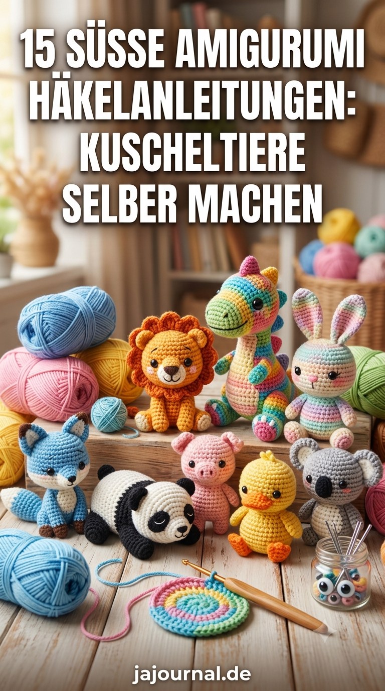15 Süße Amigurumi Häkelanleitungen: Kuscheltiere selber machen