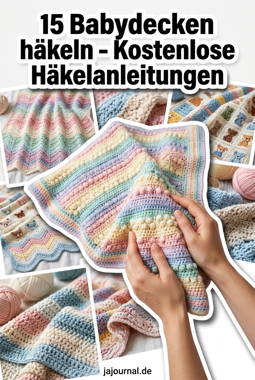 15 Babydecken häkeln - Kostenlose Häkelanleitungen