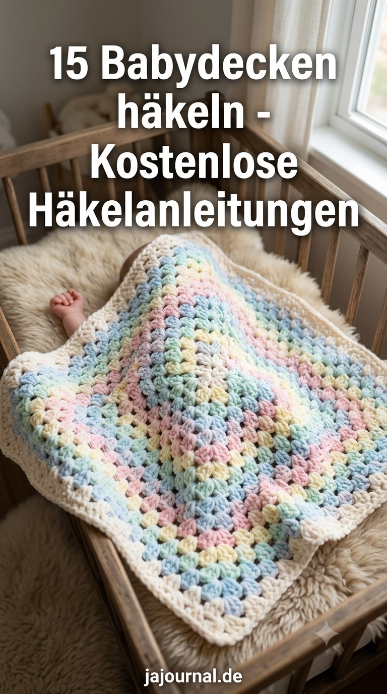 15 Babydecken häkeln - Kostenlose Häkelanleitungen