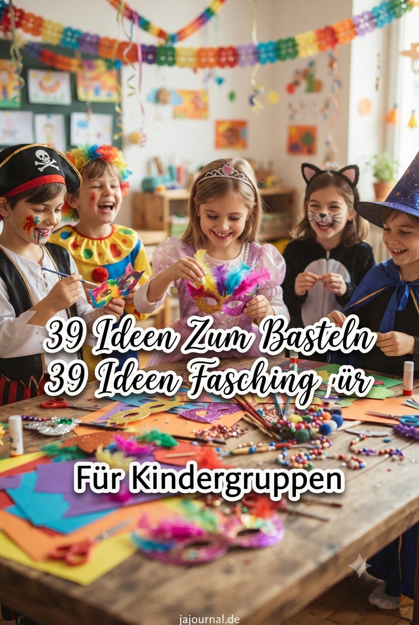 39 Ideen Zum Basteln Fasching Für Kindergruppen