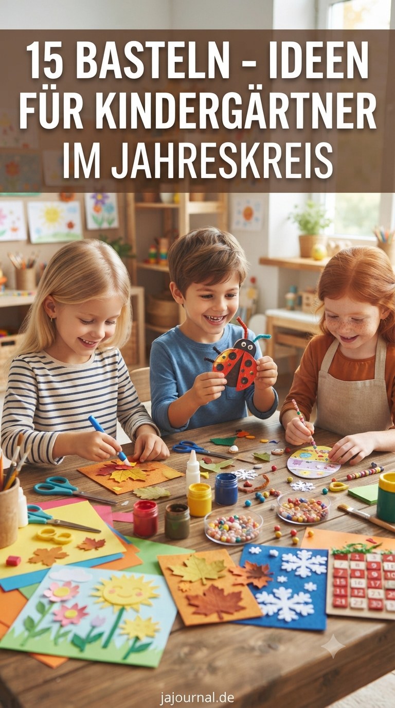 15 Basteln - Ideen Für Kindergärtner Im Jahreskreis