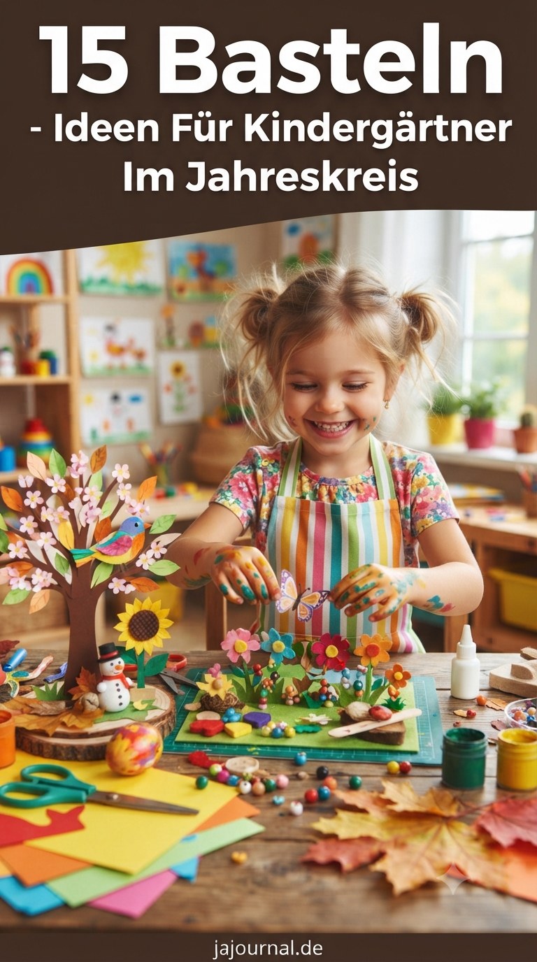 15 Basteln - Ideen Für Kindergärtner Im Jahreskreis