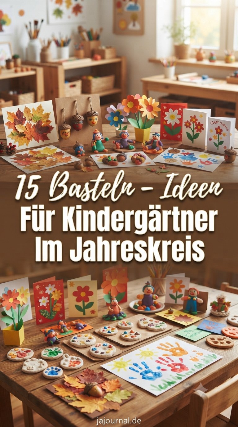 15 Basteln - Ideen Für Kindergärtner Im Jahreskreis