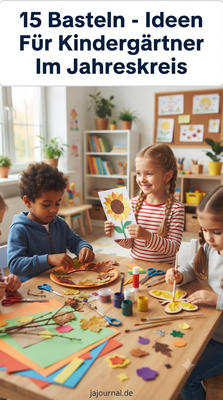 15 Basteln - Ideen Für Kindergärtner Im Jahreskreis