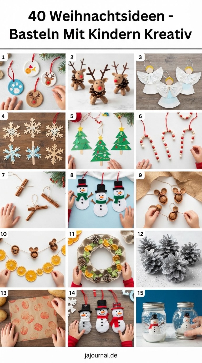 40 Weihnachtsideen - Basteln Mit Kindern Kreativ