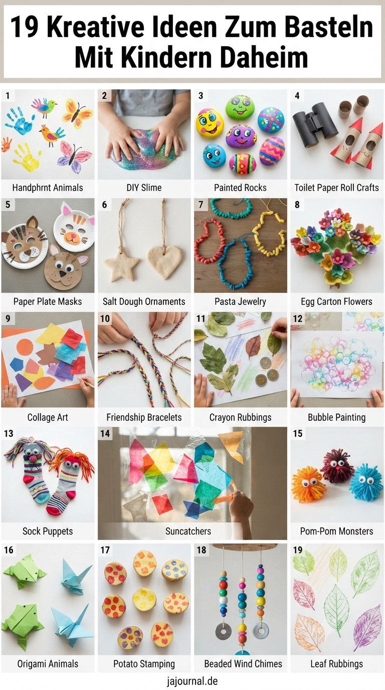 19 Kreative Ideen Zum Basteln Mit Kindern Daheim