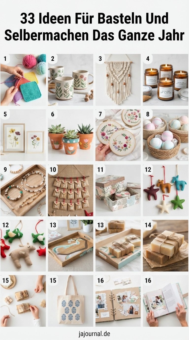 33 Ideen Für Basteln Und Selbermachen Das Ganze Jahr