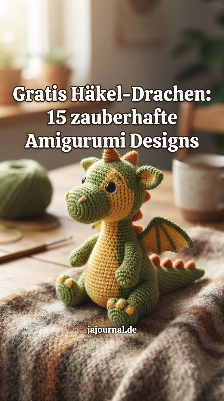 Gratis Häkel-Drachen: 15 zauberhafte Amigurumi Designs