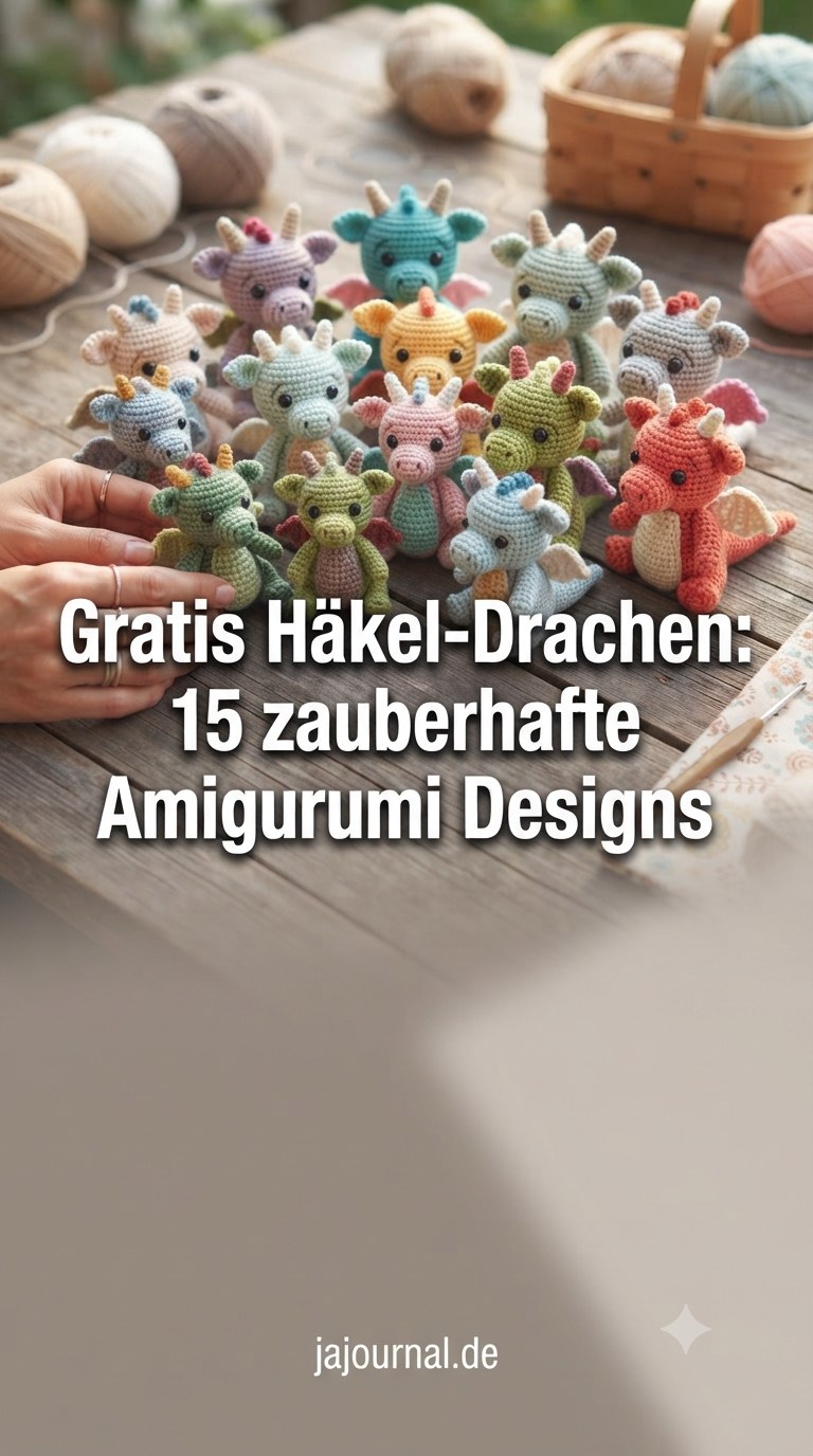 Gratis Häkel-Drachen: 15 zauberhafte Amigurumi Designs