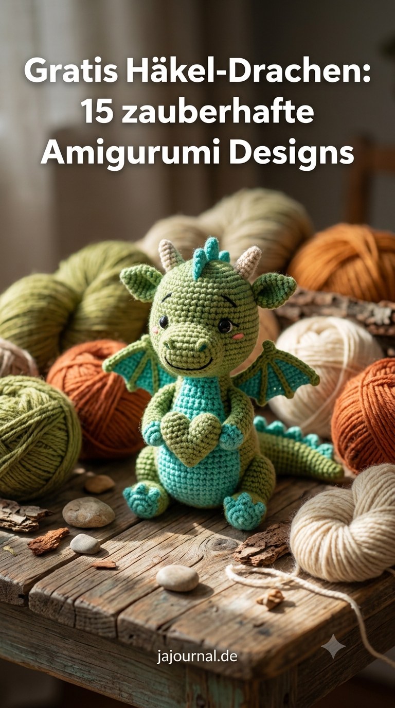 Gratis Häkel-Drachen: 15 zauberhafte Amigurumi Designs