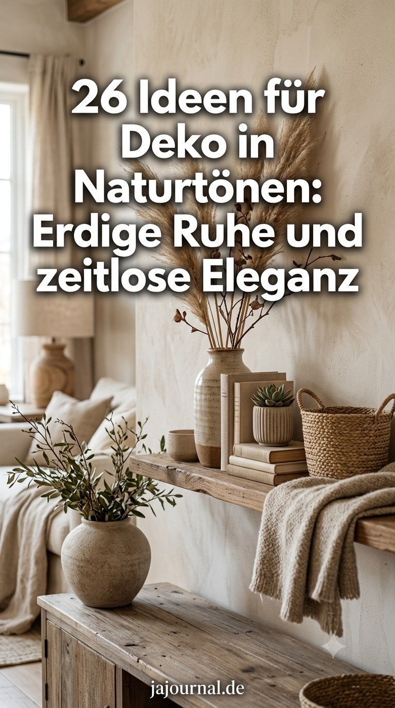 26 Ideen für Deko in Naturtönen: Erdige Ruhe und zeitlose Eleganz