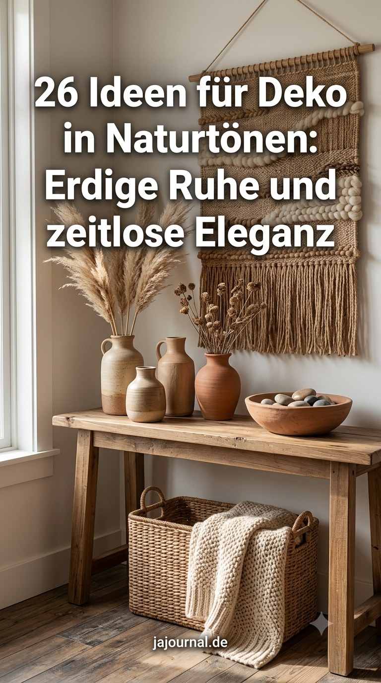 26 Ideen für Deko in Naturtönen: Erdige Ruhe und zeitlose Eleganz