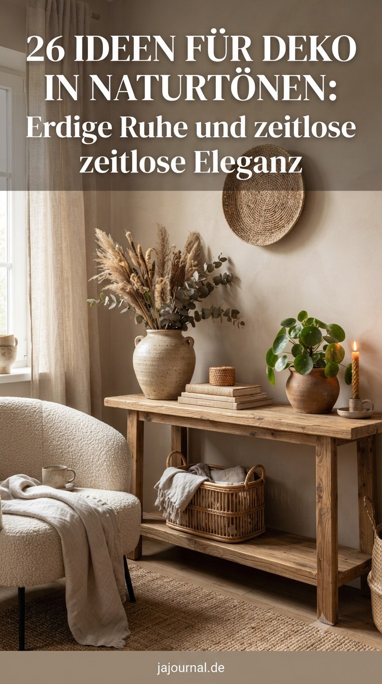 26 Ideen für Deko in Naturtönen: Erdige Ruhe und zeitlose Eleganz