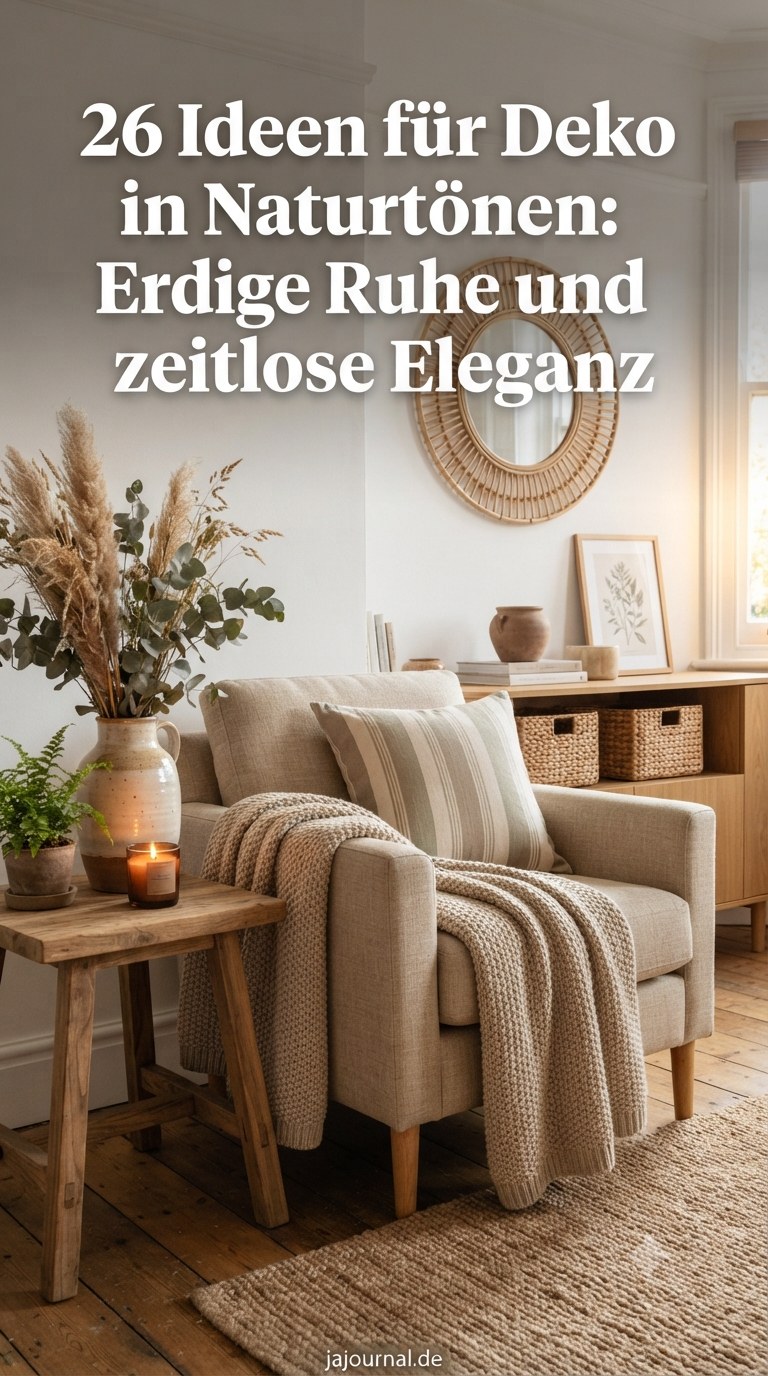 26 Ideen für Deko in Naturtönen: Erdige Ruhe und zeitlose Eleganz