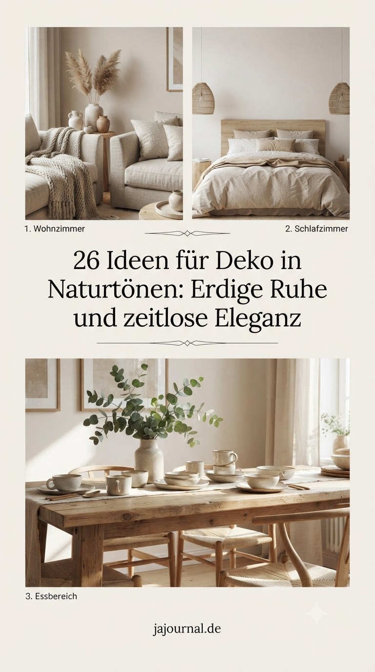 26 Ideen für Deko in Naturtönen: Erdige Ruhe und zeitlose Eleganz