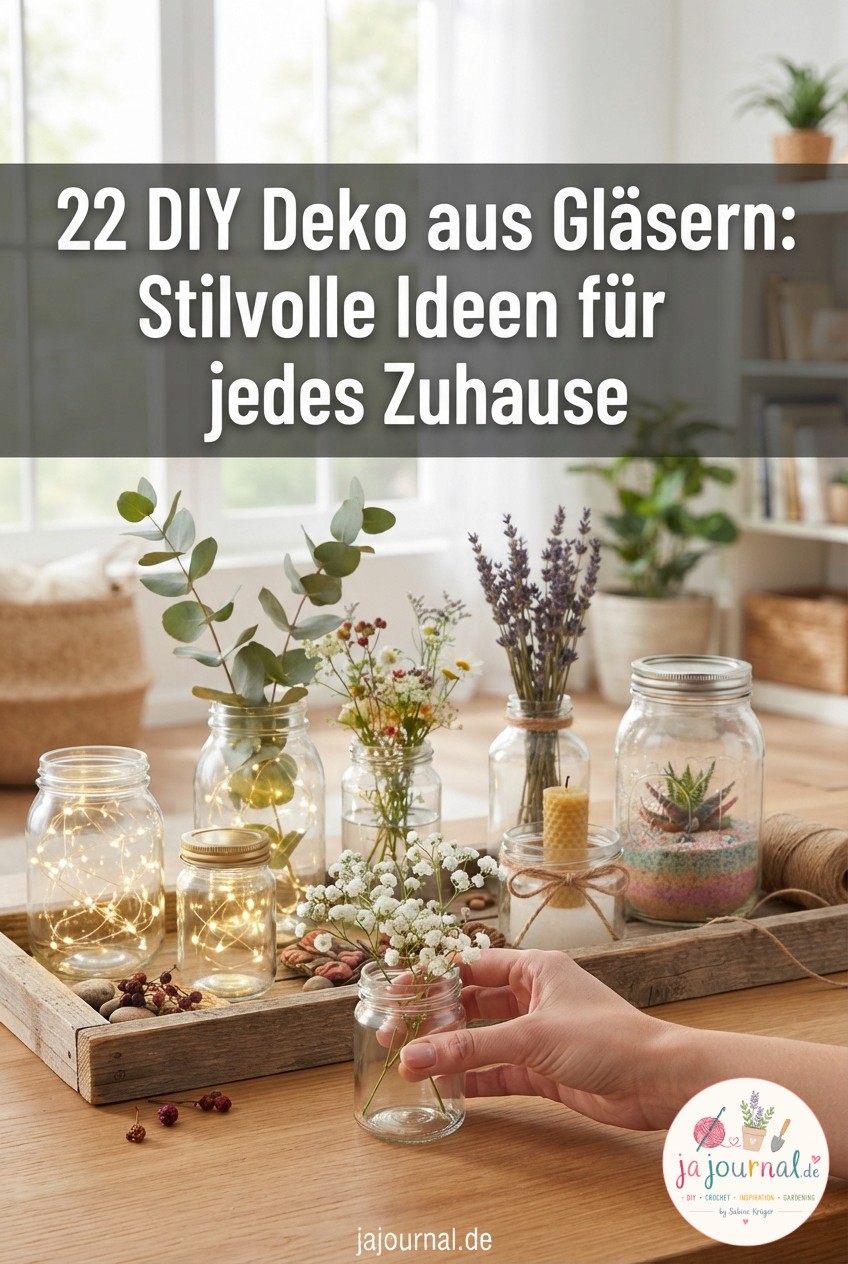 22 DIY Deko aus Gläsern: Stilvolle Ideen für jedes Zuhause