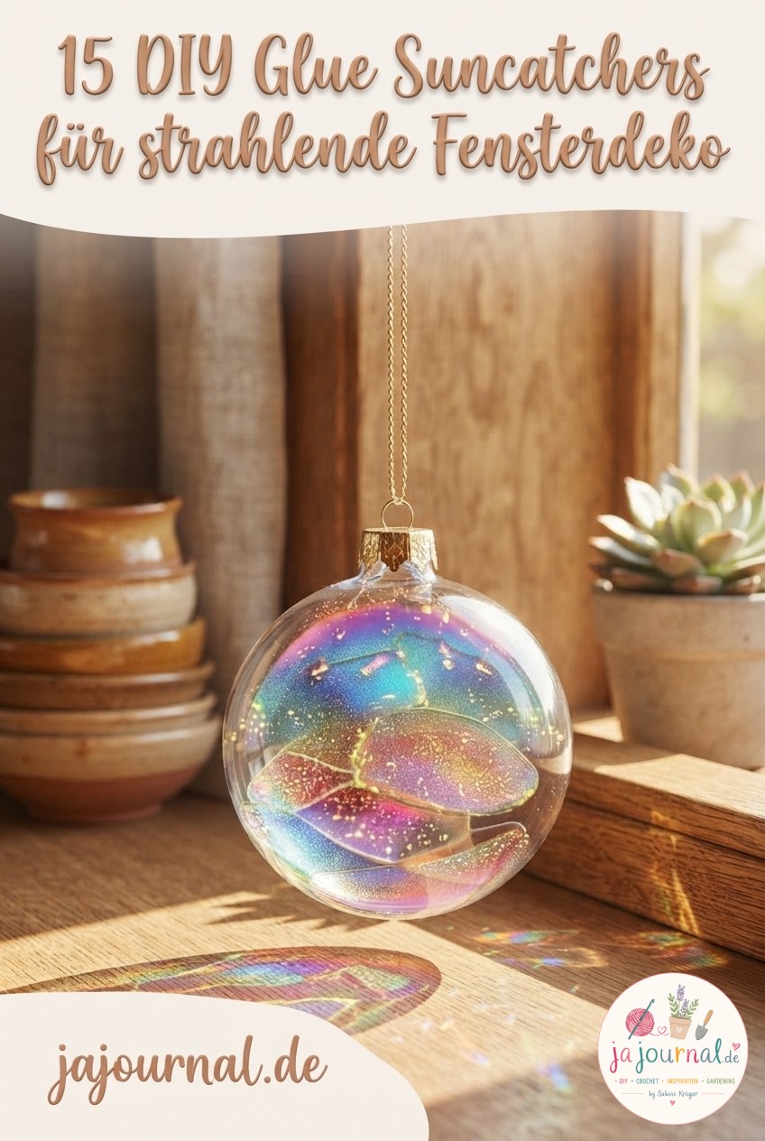 15 DIY Glue Suncatchers für strahlende Fensterdeko