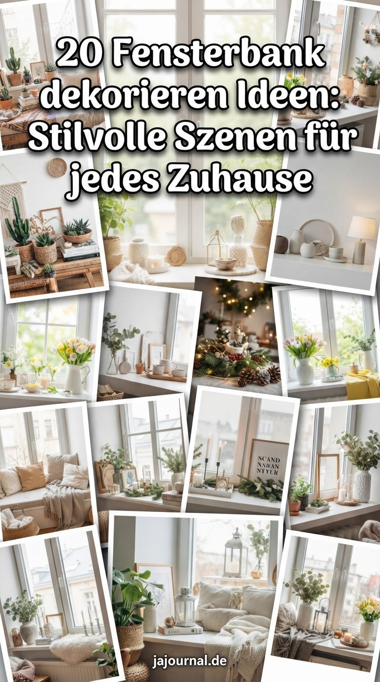 20 Fensterbank dekorieren Ideen: Stilvolle Szenen für jedes Zuhause