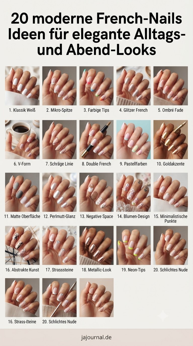 20 moderne French-Nails Ideen für elegante Alltags- und Abend-Looks