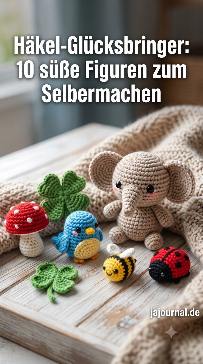 Häkel-Glücksbringer: 10 süße Figuren zum Selbermachen