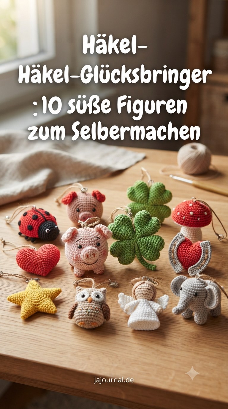 Häkel-Glücksbringer: 10 süße Figuren zum Selbermachen