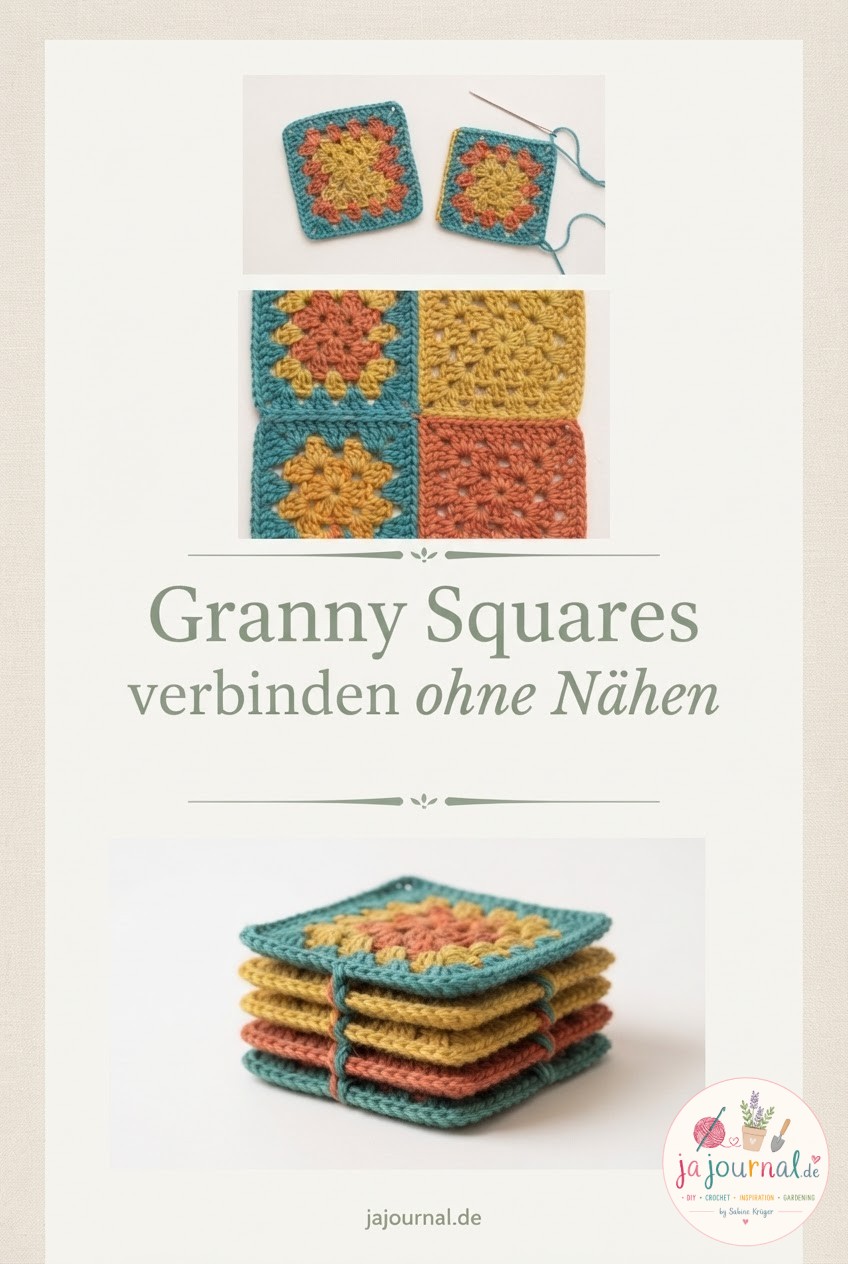 Granny Squares verbinden ohne Nähen