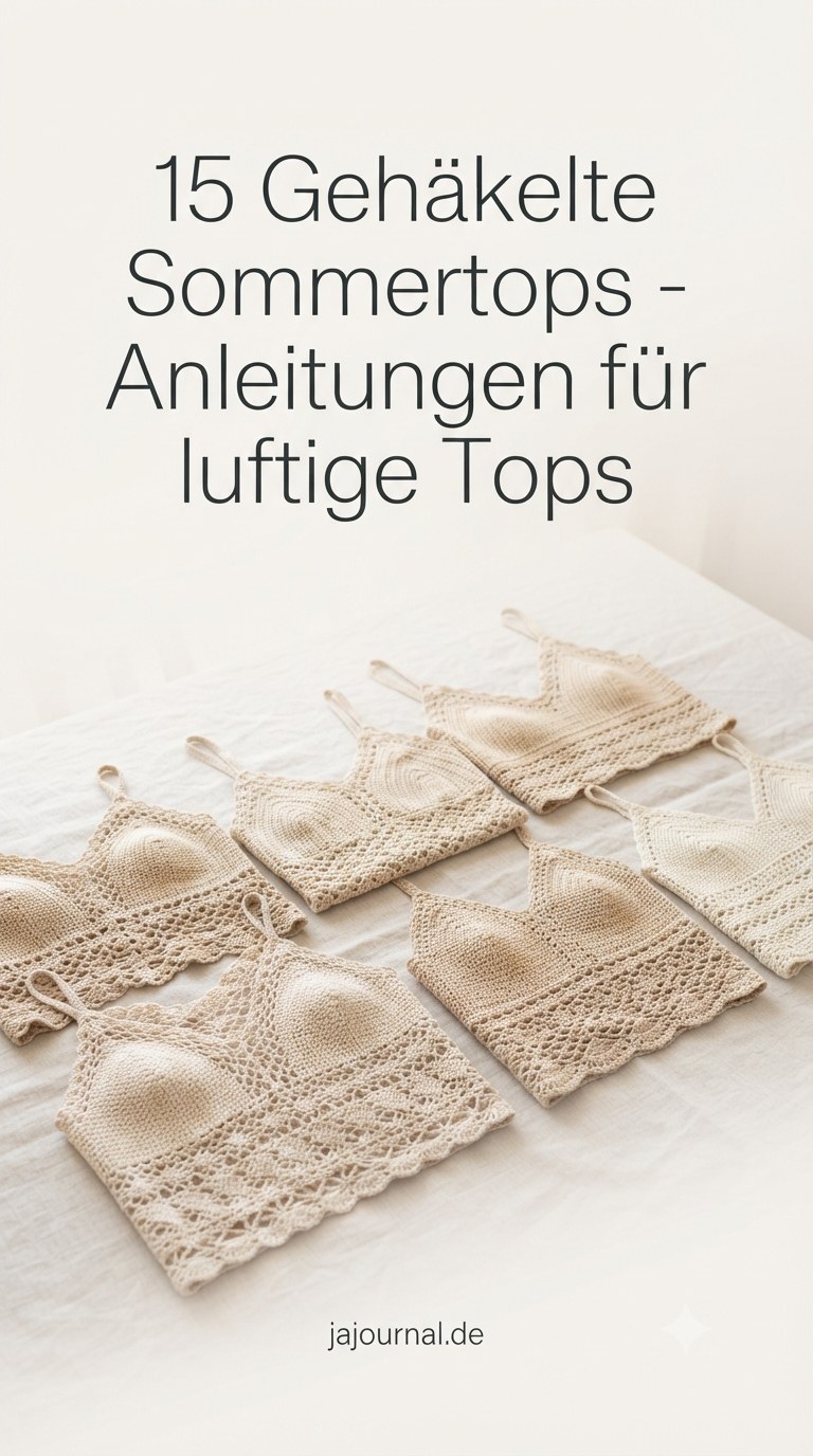 15 Gehäkelte Sommertops - Anleitungen für luftige Tops