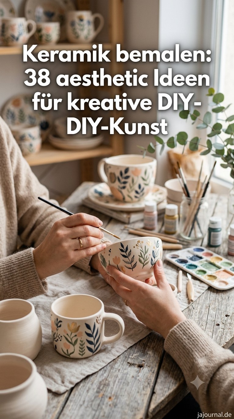 Keramik bemalen: 38 aesthetic Ideen für kreative DIY-Kunst