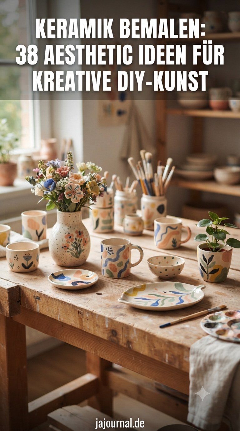 Keramik bemalen: 38 aesthetic Ideen für kreative DIY-Kunst