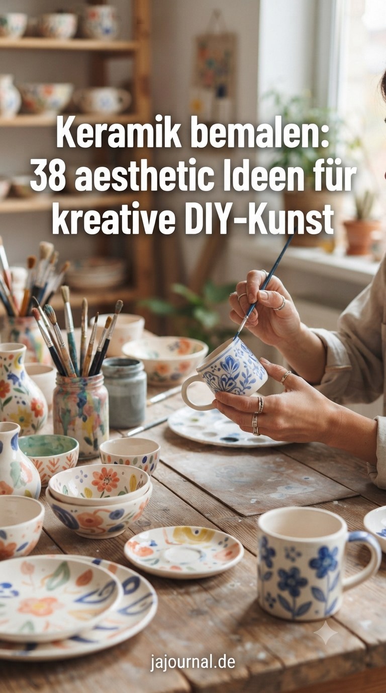 Keramik bemalen: 38 aesthetic Ideen für kreative DIY-Kunst