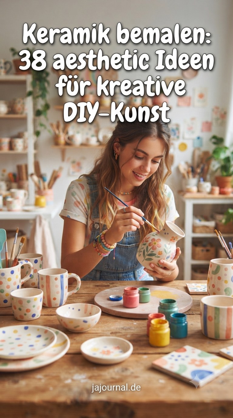 Keramik bemalen: 38 aesthetic Ideen für kreative DIY-Kunst