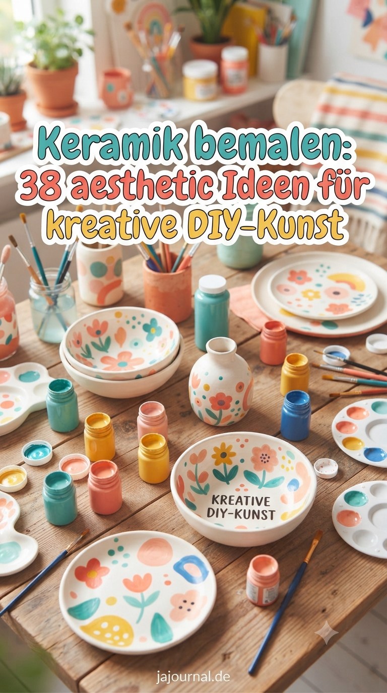 Keramik bemalen: 38 aesthetic Ideen für kreative DIY-Kunst