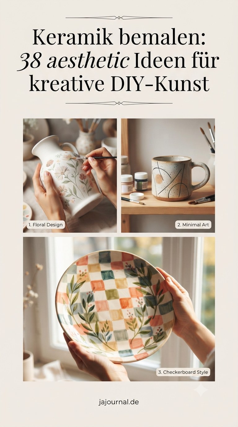 Keramik bemalen: 38 aesthetic Ideen für kreative DIY-Kunst