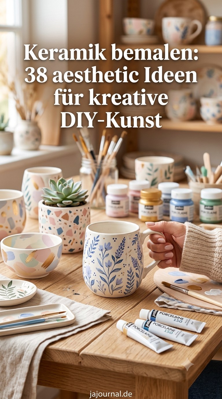 Keramik bemalen: 38 aesthetic Ideen für kreative DIY-Kunst