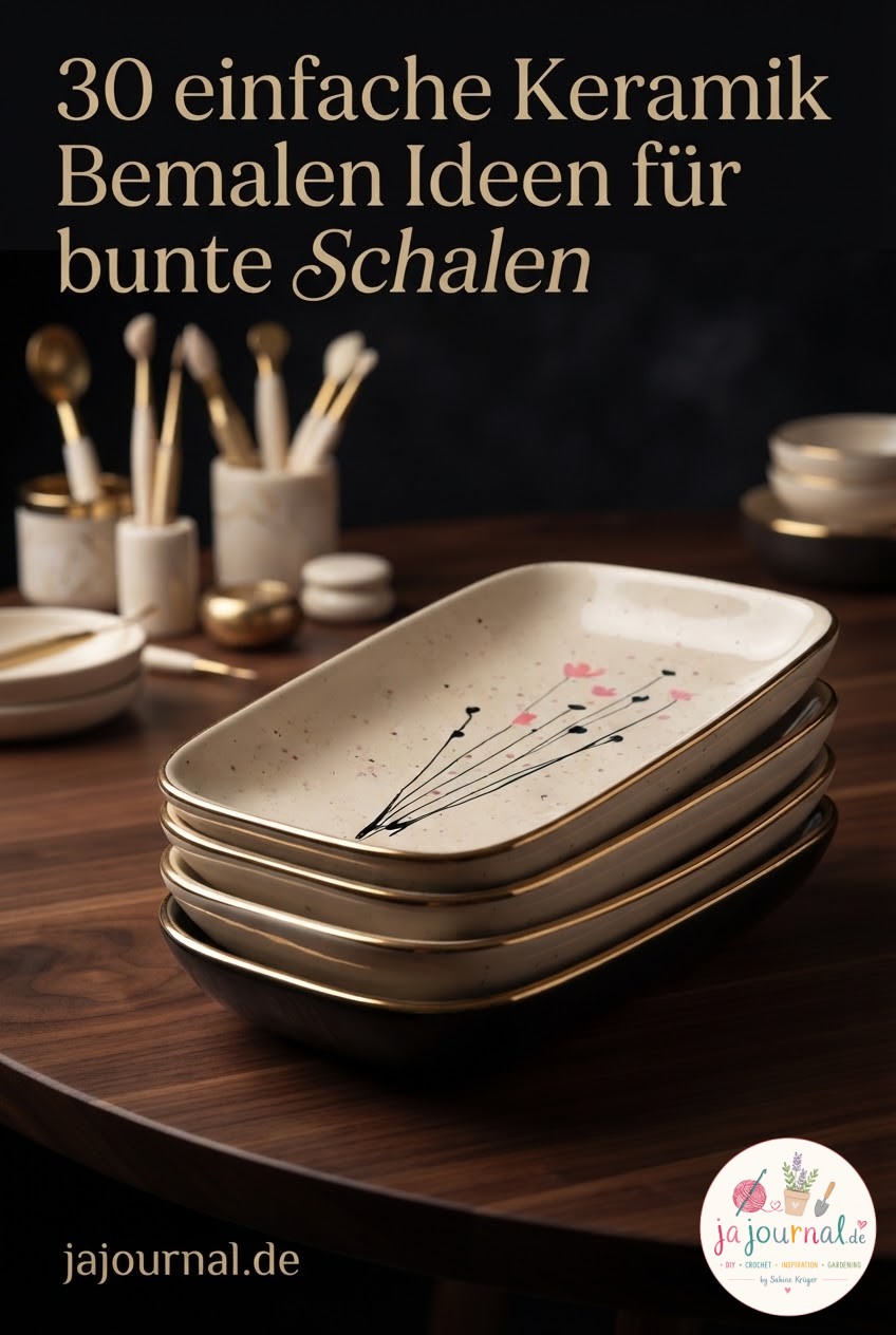 30 einfache Keramik Bemalen Ideen für bunte Schalen