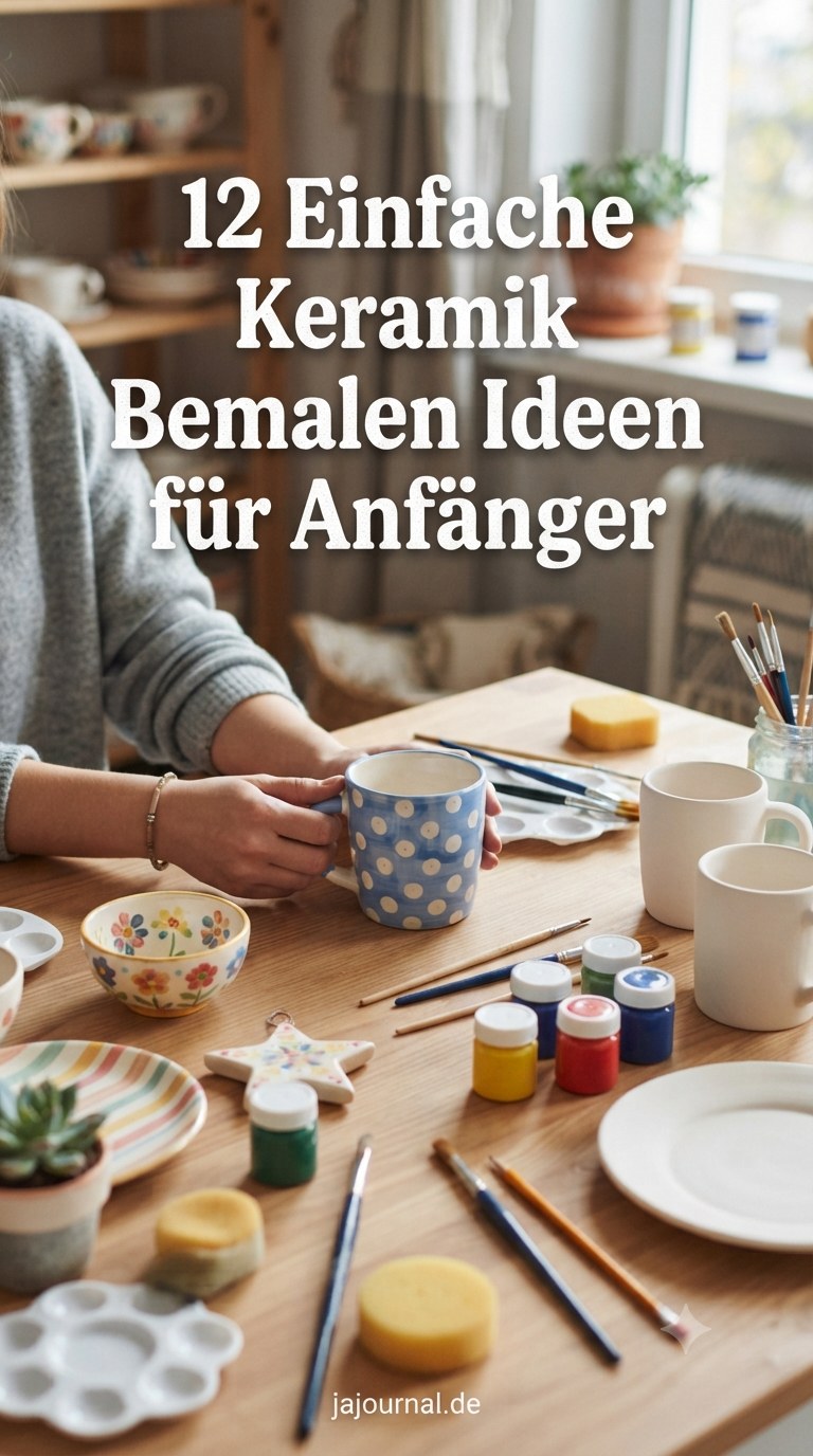 12 Einfache Keramik Bemalen Ideen für Anfänger