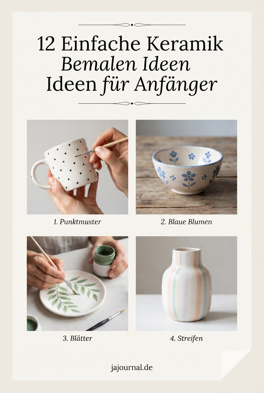 12 Einfache Keramik Bemalen Ideen für Anfänger