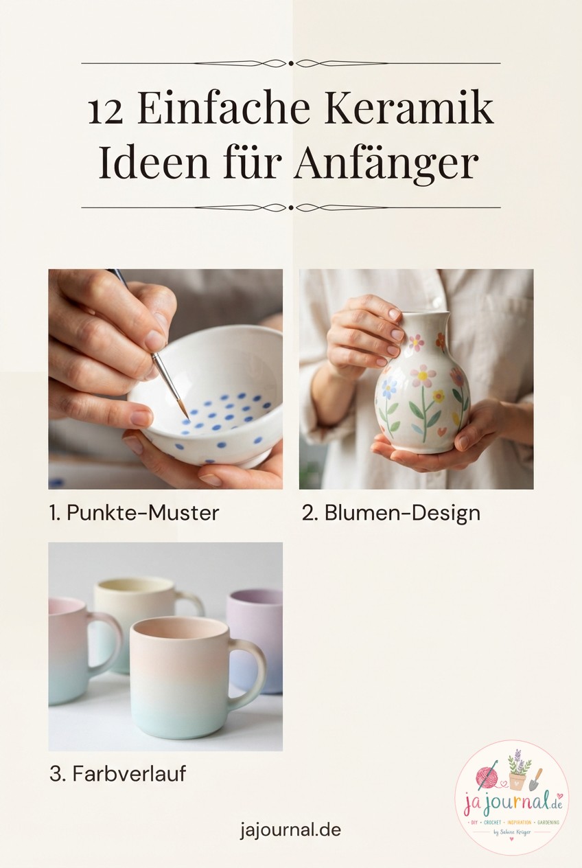 12 Einfache Keramik Bemalen Ideen für Anfänger