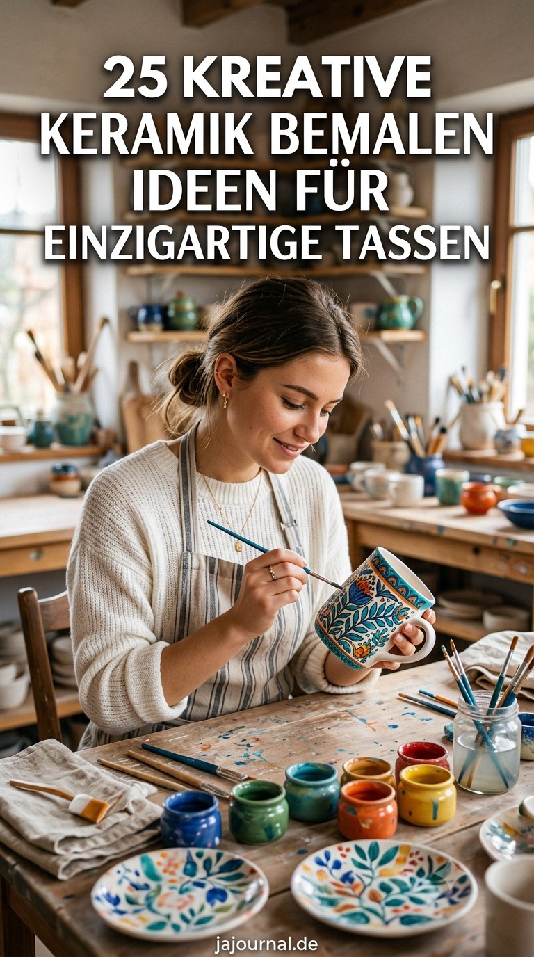 25 Kreative Keramik Bemalen Ideen für Einzigartige Tassen